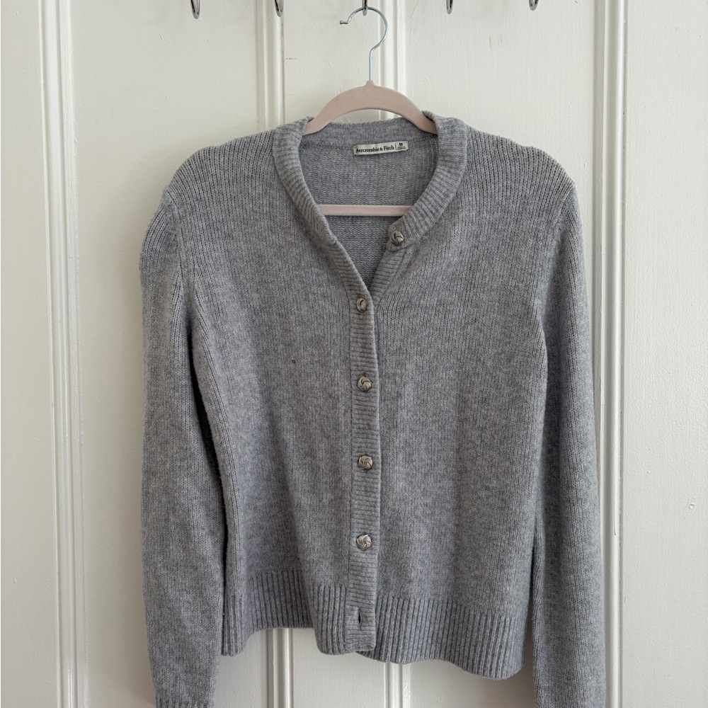 American Eagle Outfitters Light Gray Women's Cardigan